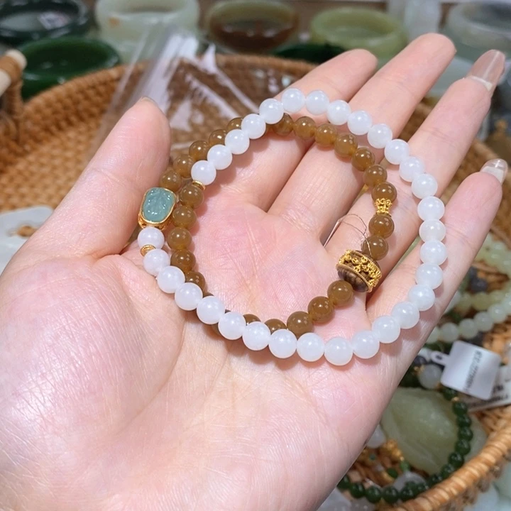 和田玉（糖玉）手链未镶嵌