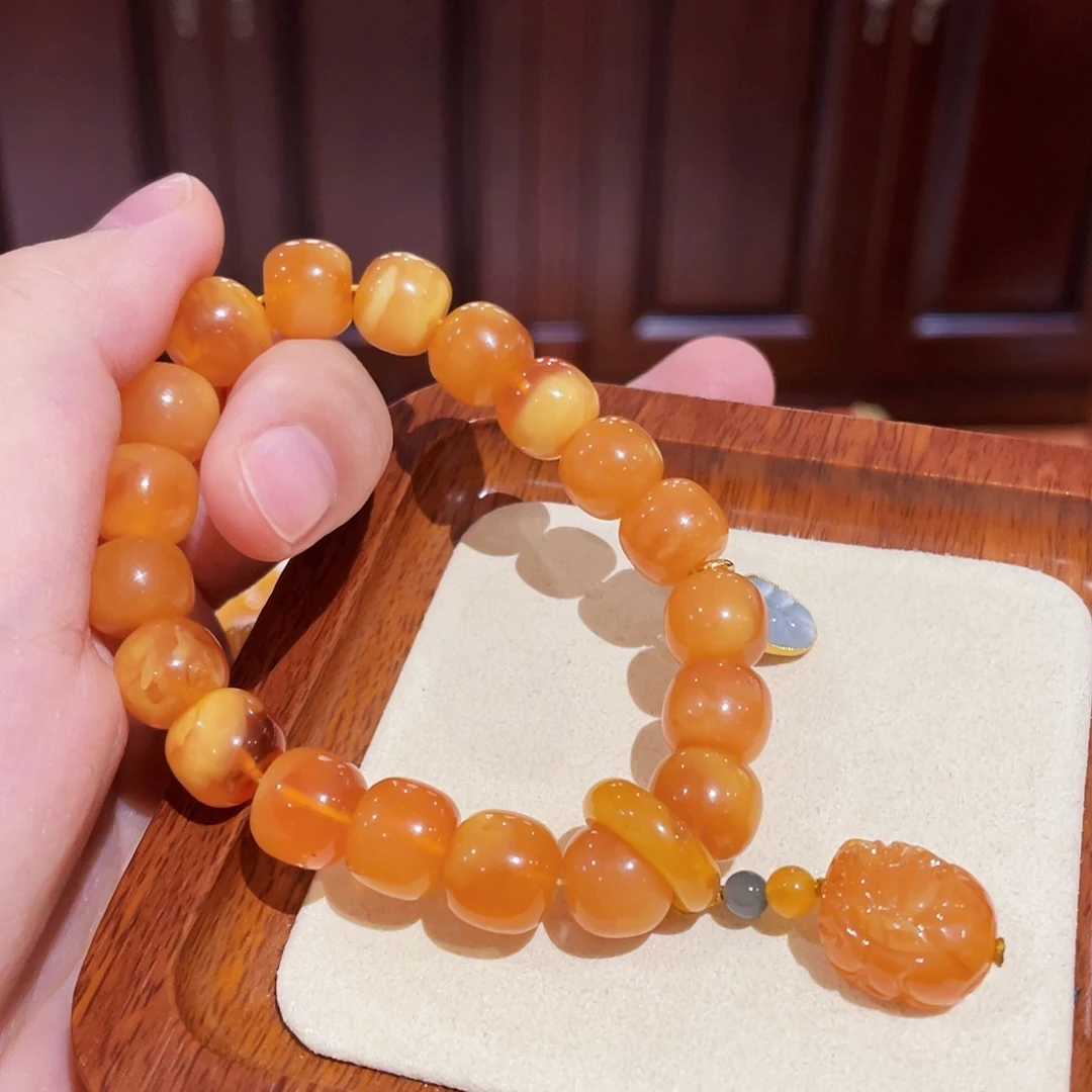 蜜蜡手链未镶嵌手串