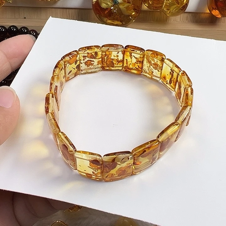 琥珀（花珀）未镶嵌项圈