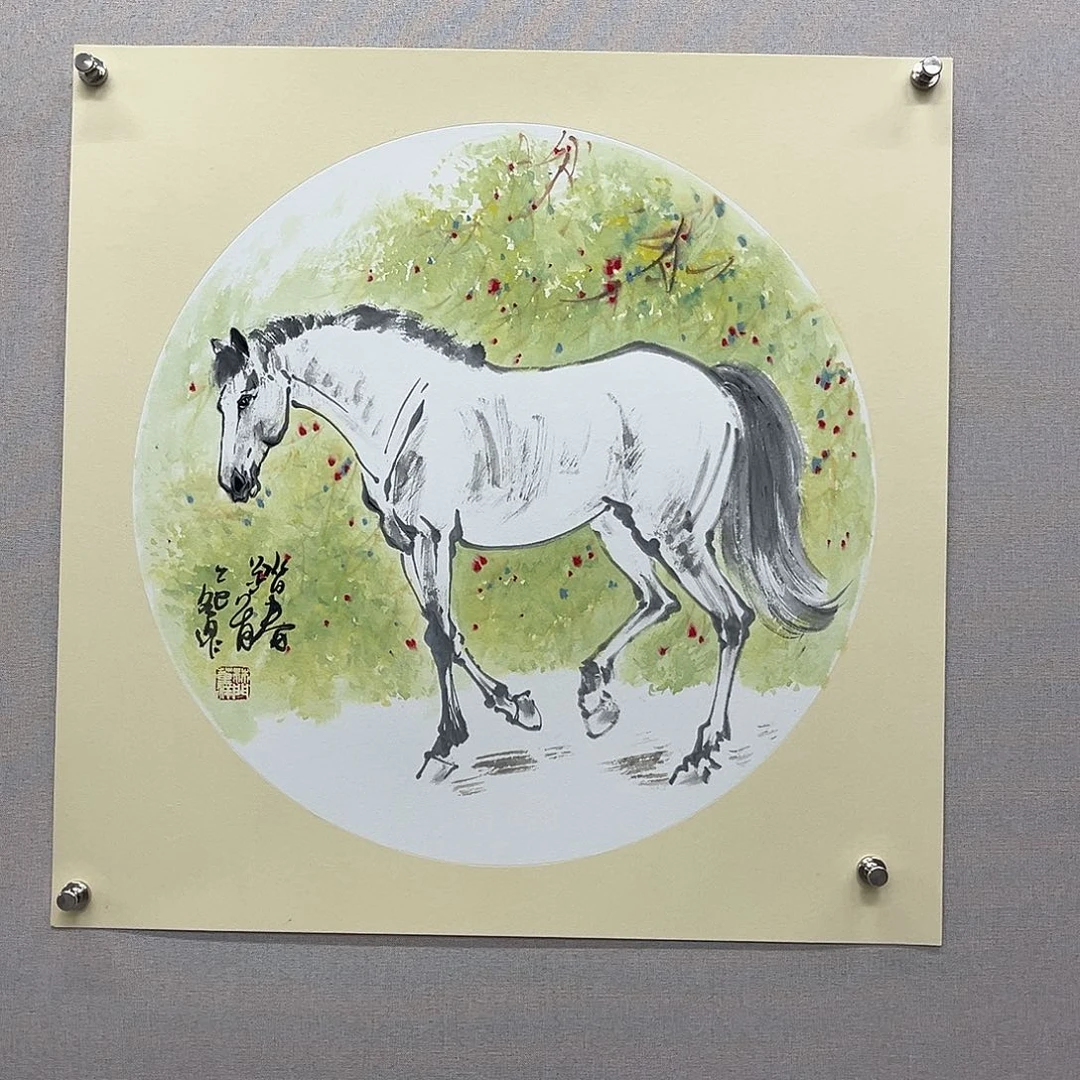 国画艺术家真人手绘