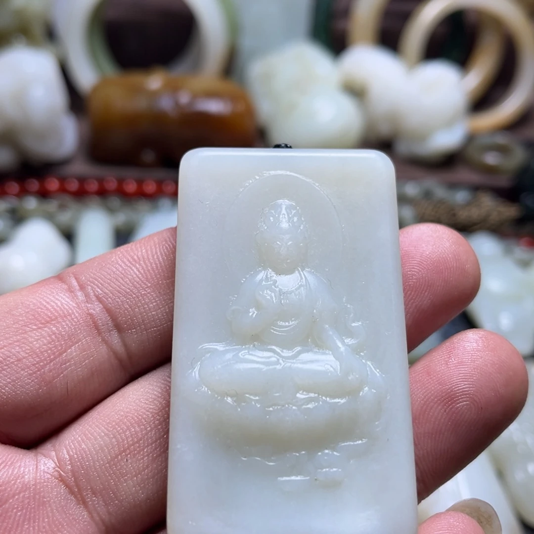 和田玉未镶嵌挂件