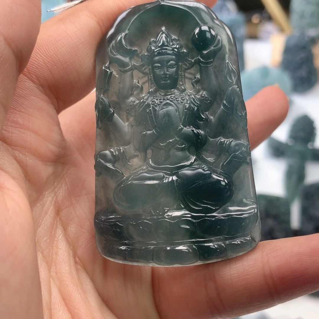 翡翠未镶嵌颈饰天然翡翠