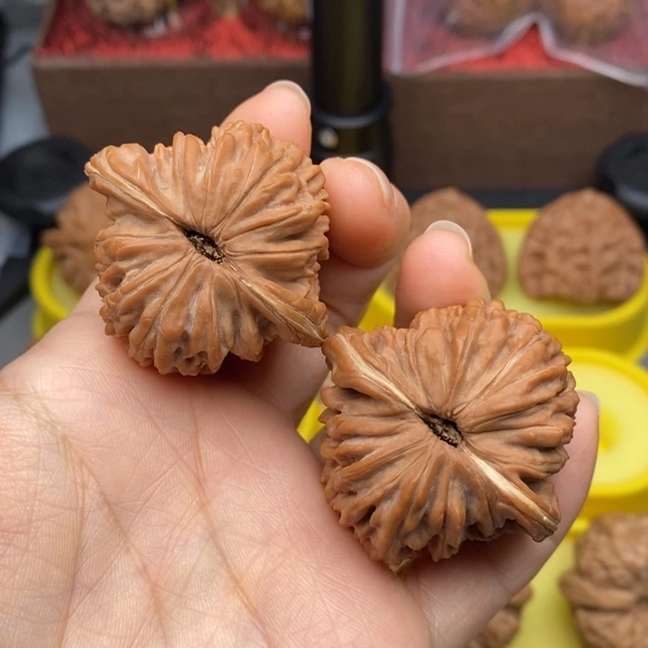 把件文玩核桃今*四座楼42全品红皮