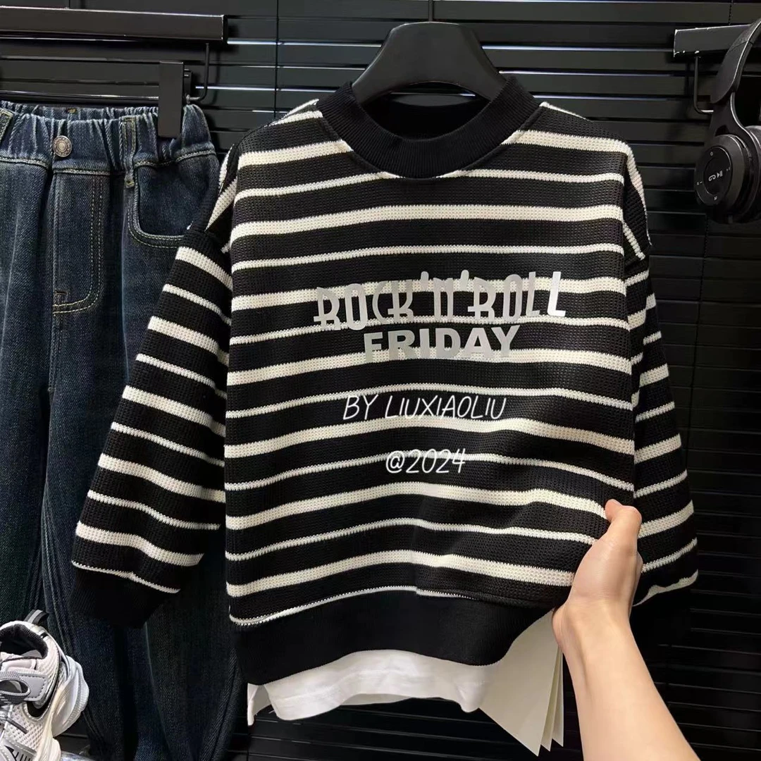 杭州六小六正版 BY LIUXIAOLIU冬季儿童加绒假两件卫衣12364