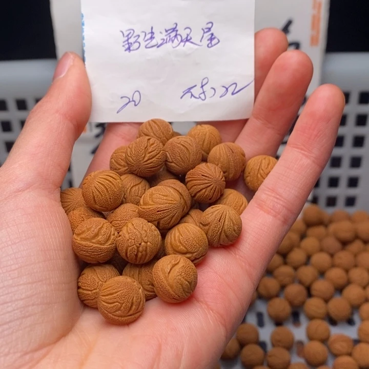 手串桃核12mm左右野生满天星20颗（不打孔）