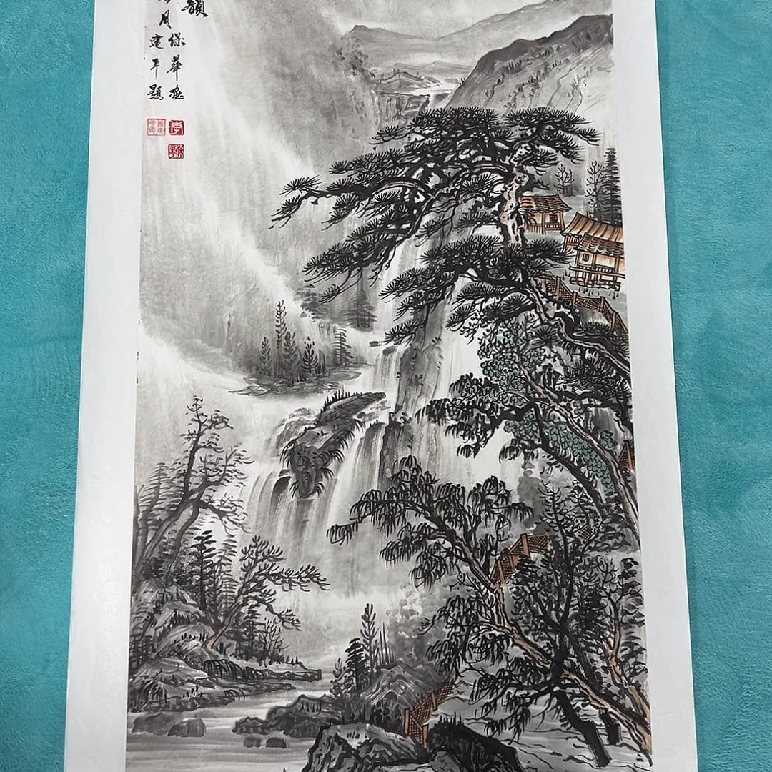 关***号国画W精品国画作品