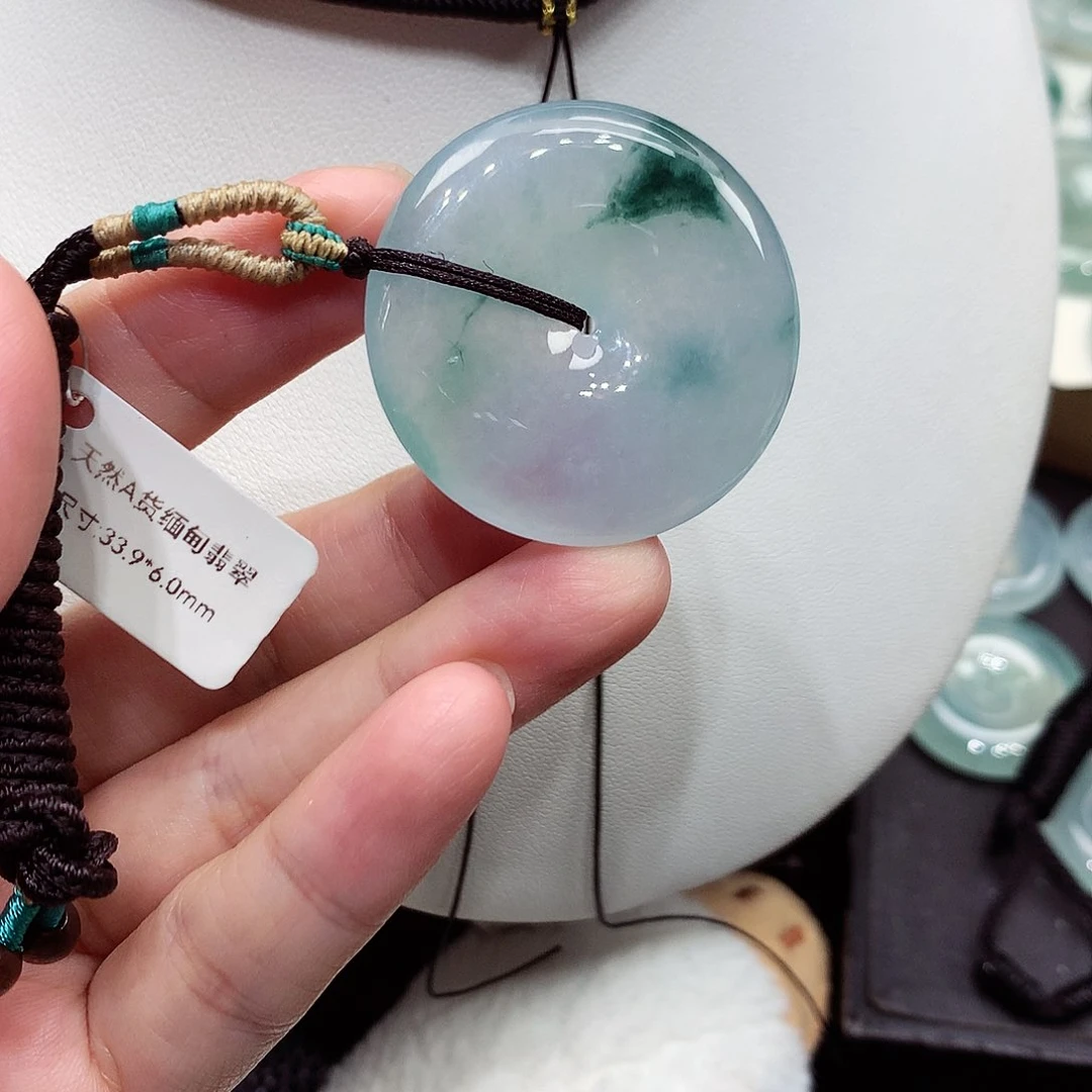 颈饰未镶嵌翡翠编号43，33.9/6