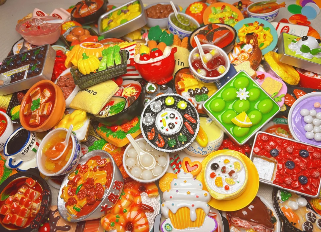 【自选8款】DIY食玩潮玩摆件冰箱贴磁吸ins风厨房装饰