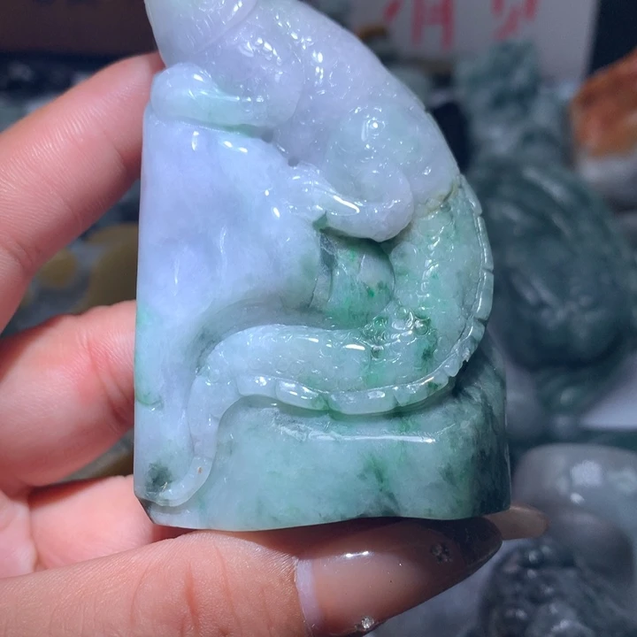 翡翠未镶嵌颈饰保真天然A货翡翠