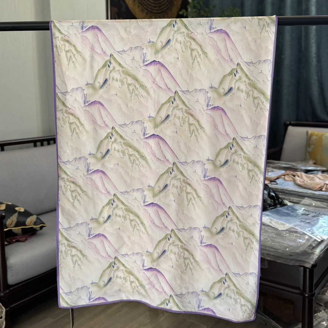 【A85-96 空谷幽兰】180*70老料丝巾百搭女士夏季双面日常大方提花