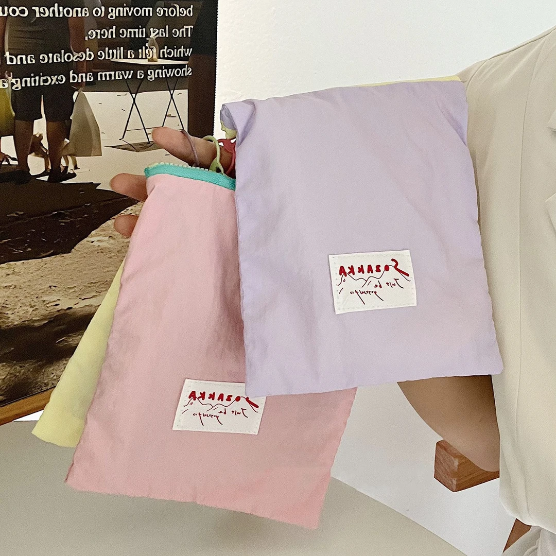 马卡龙风格韩版可爱风撞色薄款零钱包外出便携杂物卡包小众简约