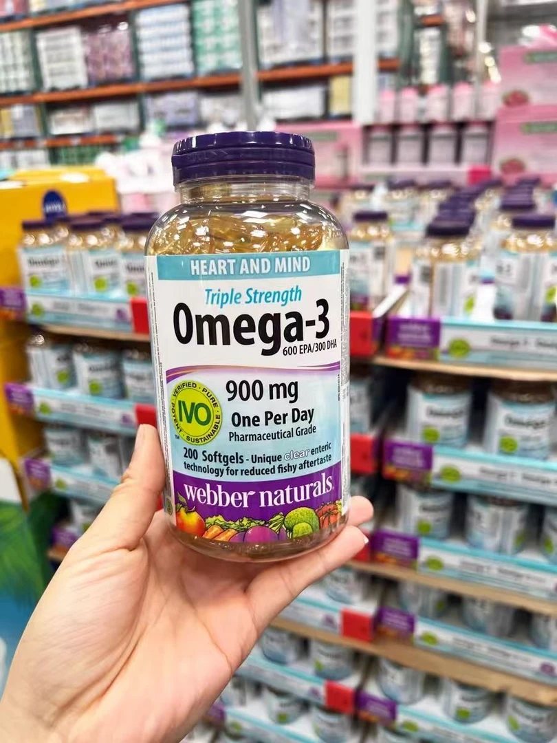 加拿大Webber伟博三倍鱼油天然浓缩Omega3深海鱼油成人  200粒