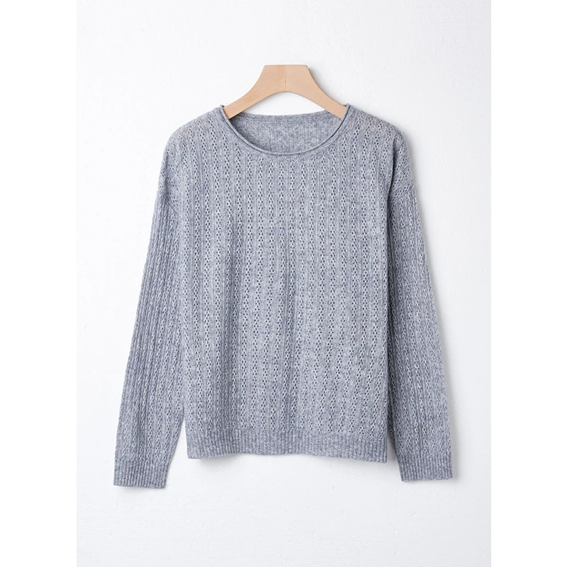 【山羊绒】圆领软糯显白百搭女 鱼庄  全    ZJ1203