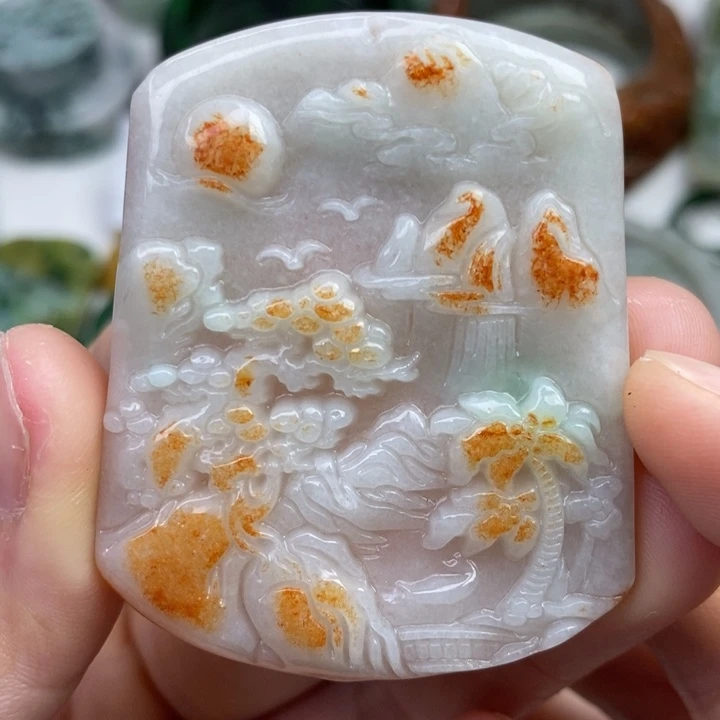 颈饰未镶嵌翡翠吊坠