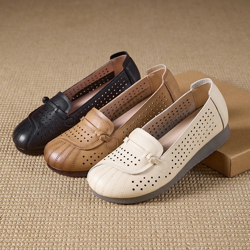 2025春夏爆款浅口舒适懒人一脚蹬单鞋女中国风百搭时尚休闲鞋