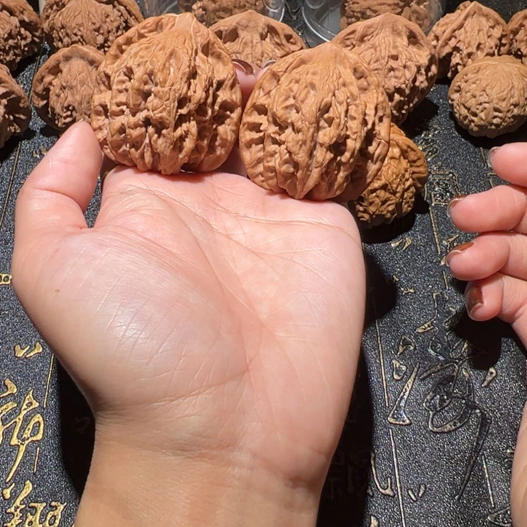 吊坠文玩核桃虎头42手把件40