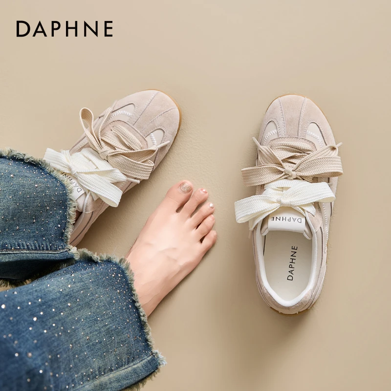 达芙妮网红爆款复古德训鞋2025夏季百搭舒适不累脚软底运动休闲鞋