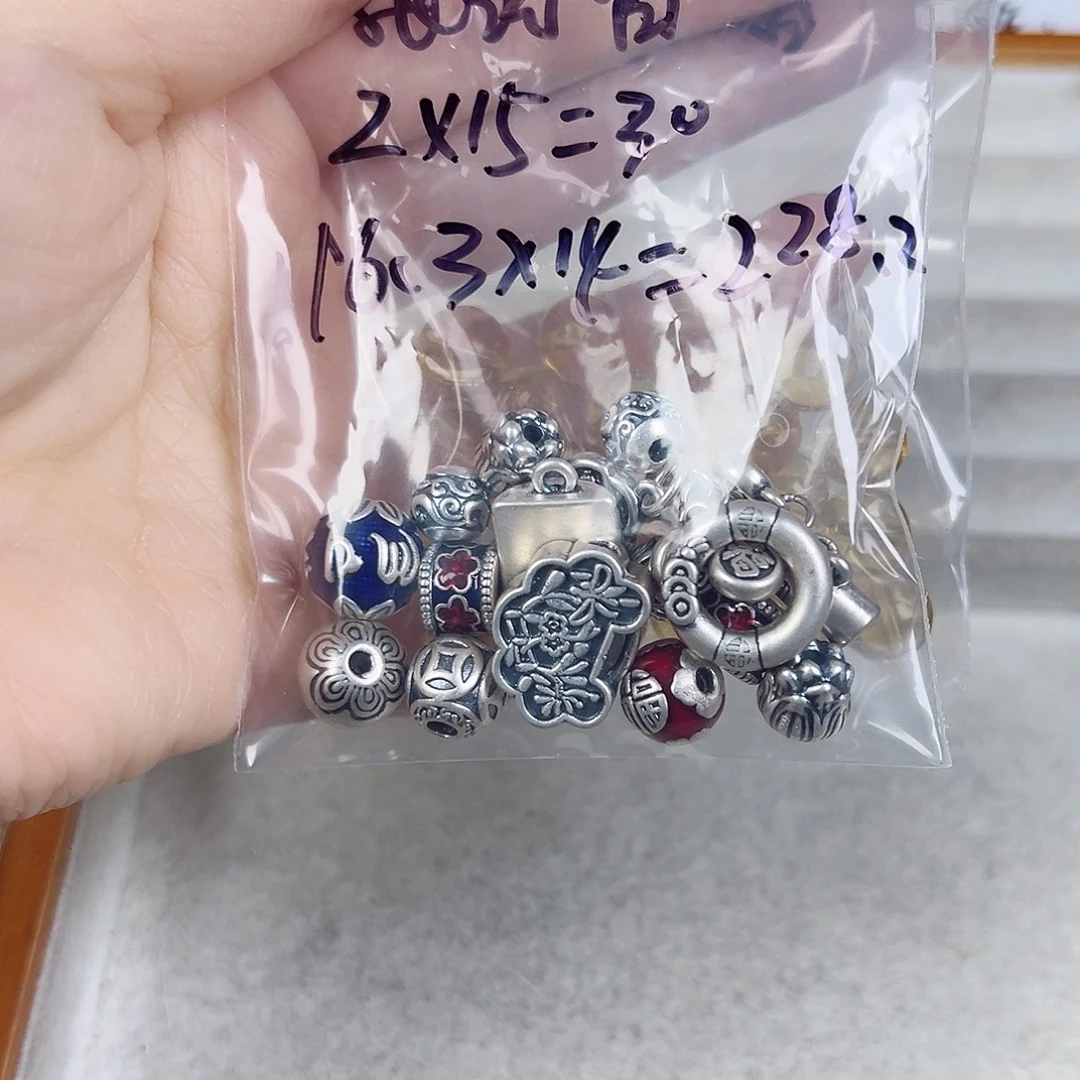 珐琅足银足银配件