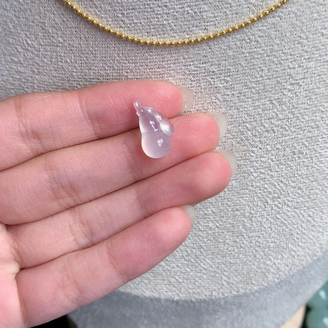 翡翠裸石缅甸天然A货翡翠冰种葫芦