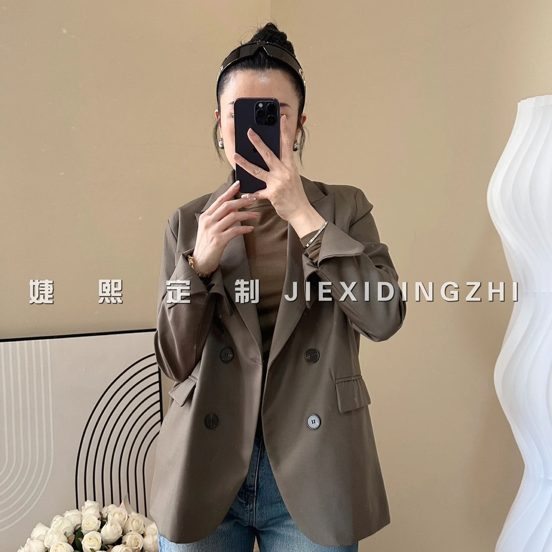 【婕熙定制】时尚双排扣英伦风西服
