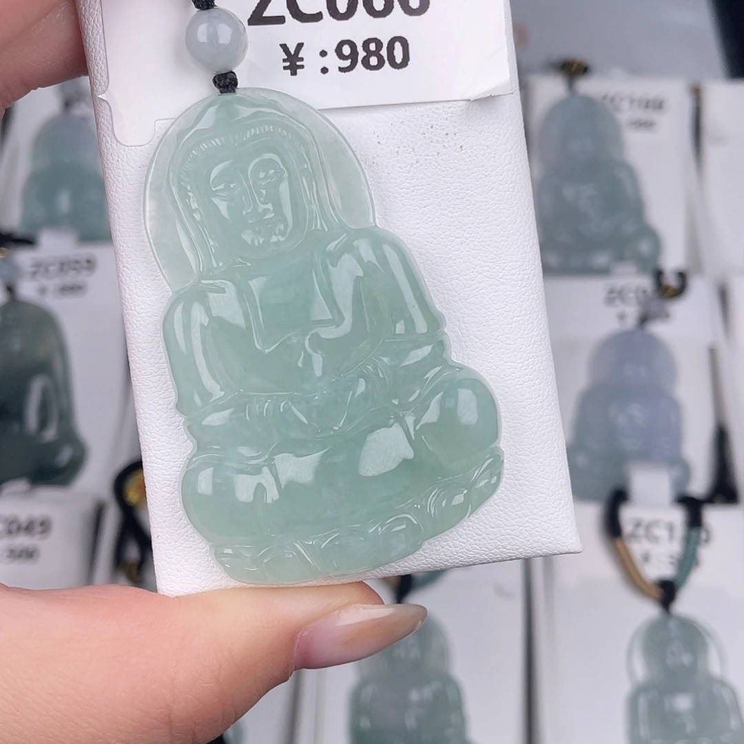 翡翠未镶嵌颈饰zc066