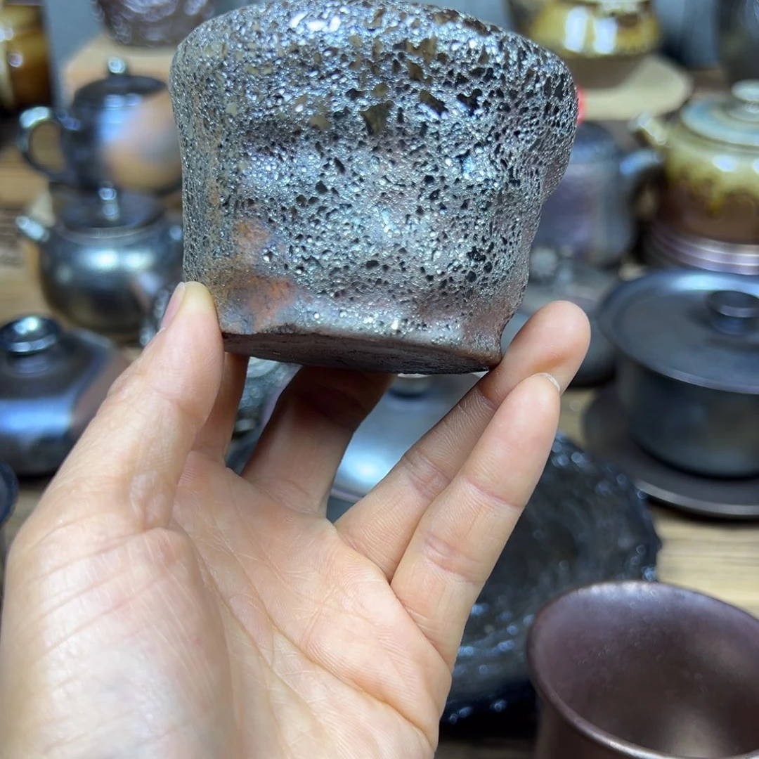 申*辰云南建水紫陶柴烧杯