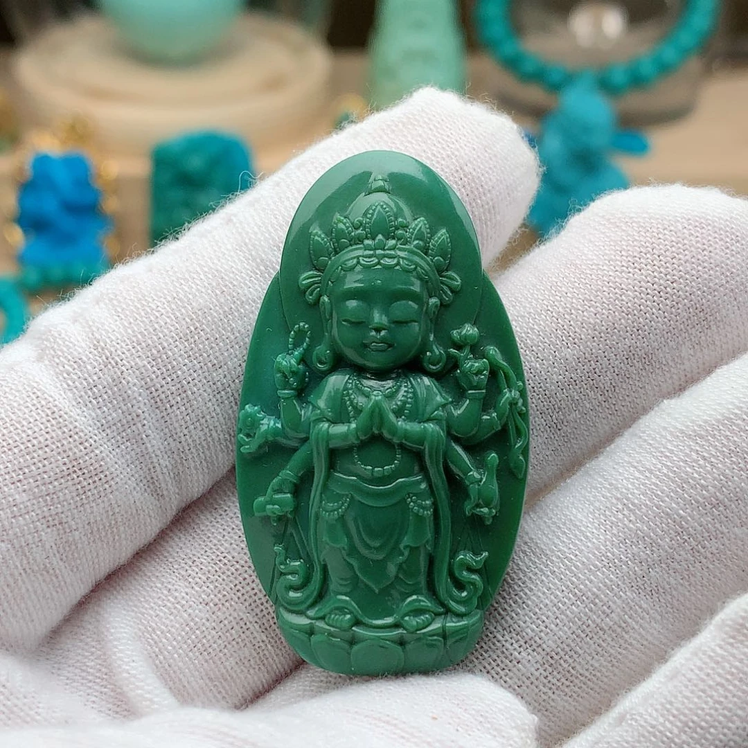 绿松石未镶嵌颈饰