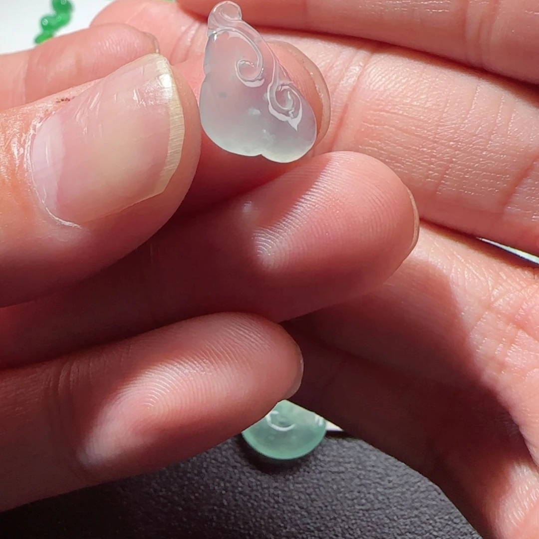 定制翡翠未镶嵌天然翡翠如意