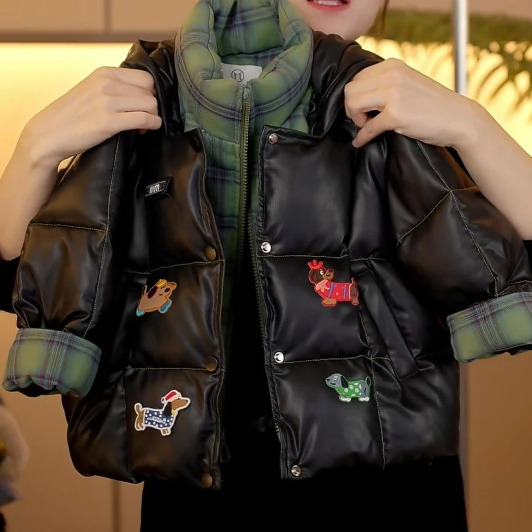 幂姐原创2024冬季男女童潮流棉服外套MJD246618