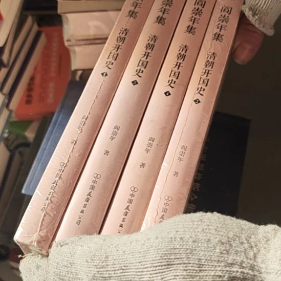 清朝开国史四本一套精装库存书
