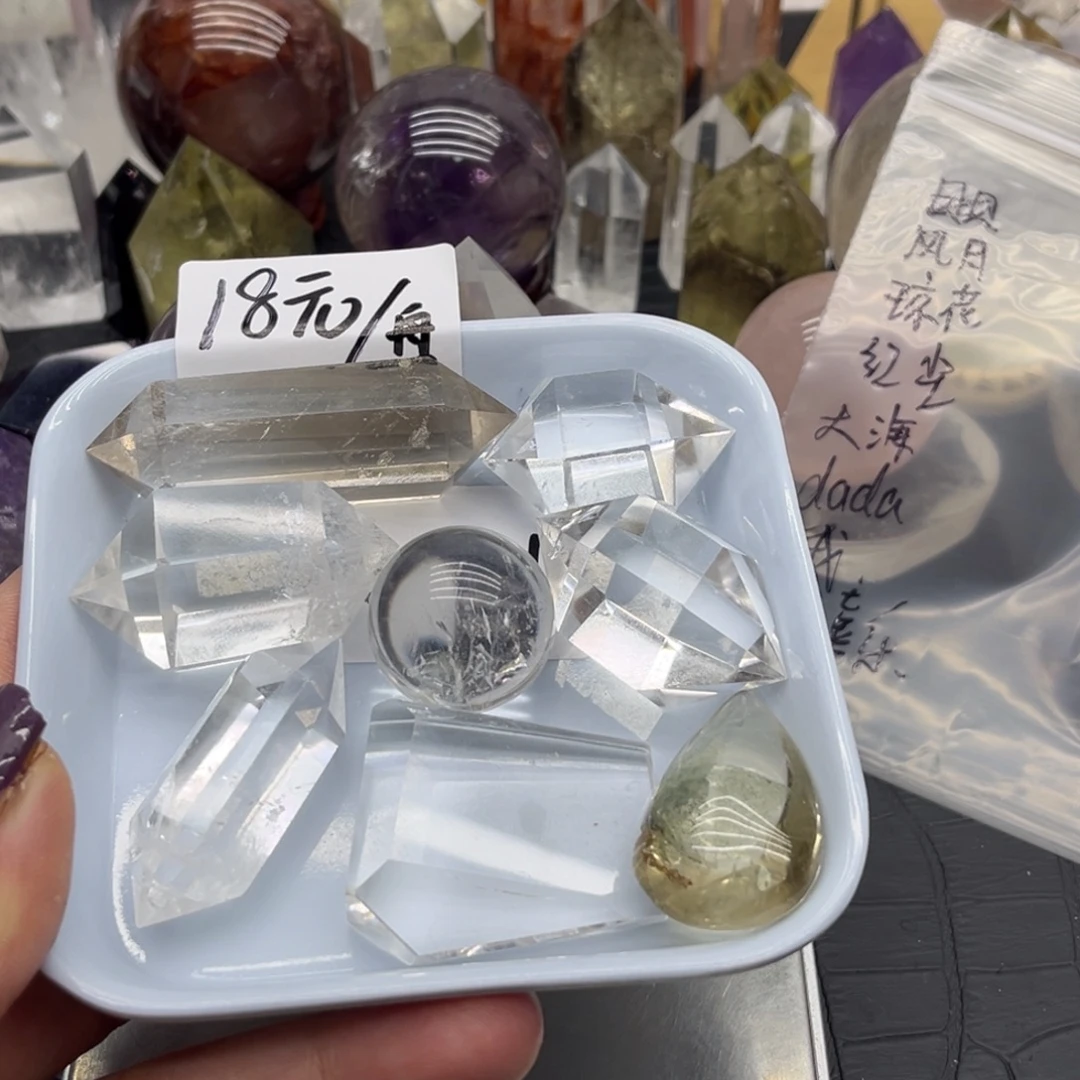 风***月未镶嵌珠宝半成品水晶17
