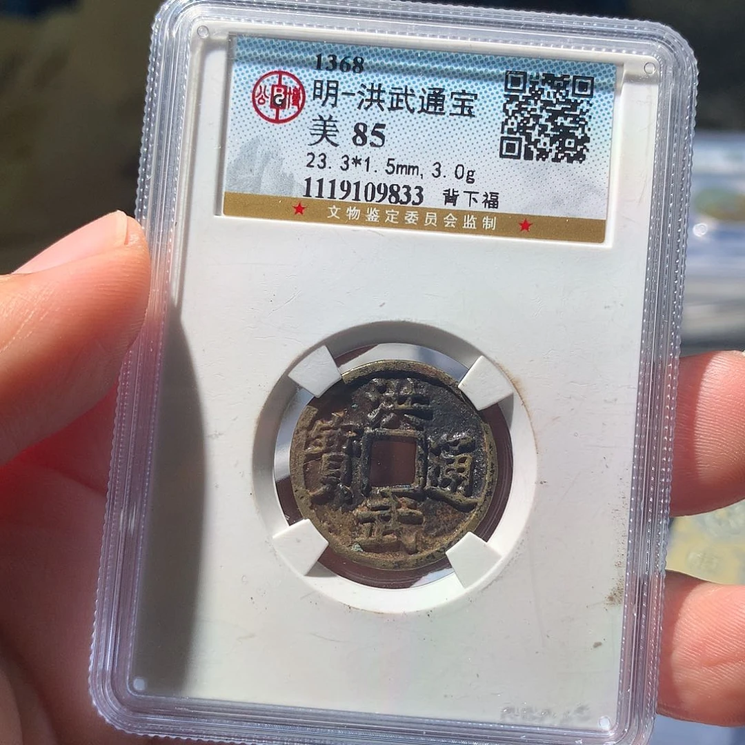 金属QY。洪武通宝85分9833