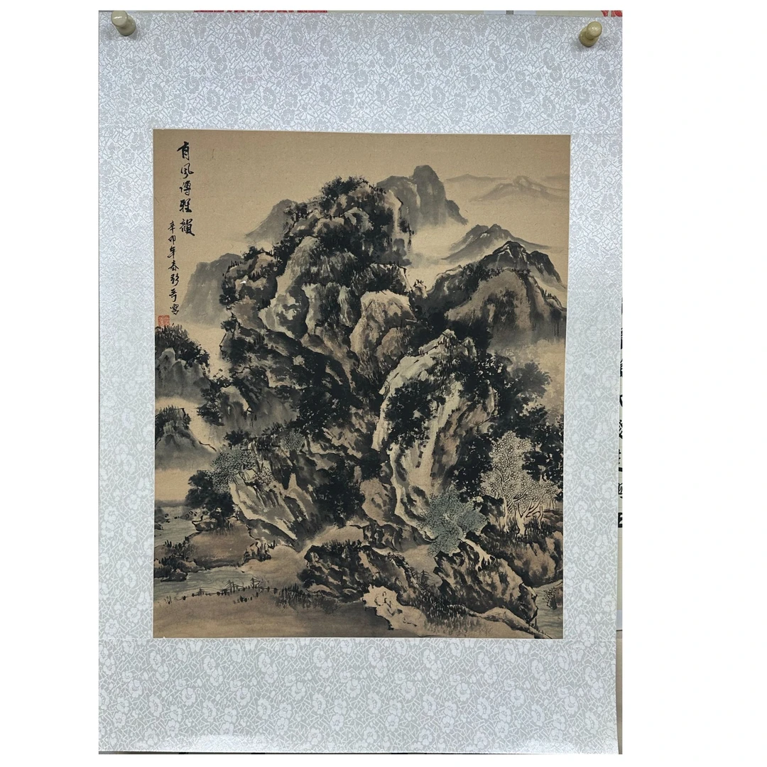 【非印刷】《有风传雅韵》国画山水艺术装裱玄关装饰画