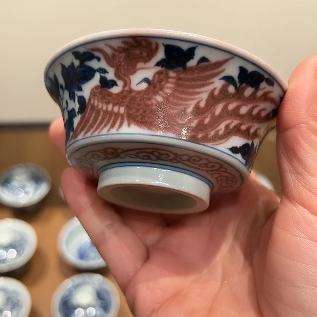 元青拙手原矿青花釉里红