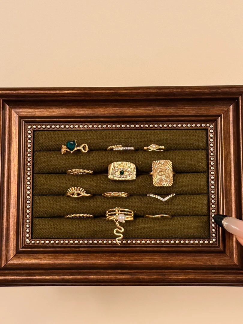 合金树脂戒指 老货｜戒指 默认微瑕 复古全新zf-yg28511