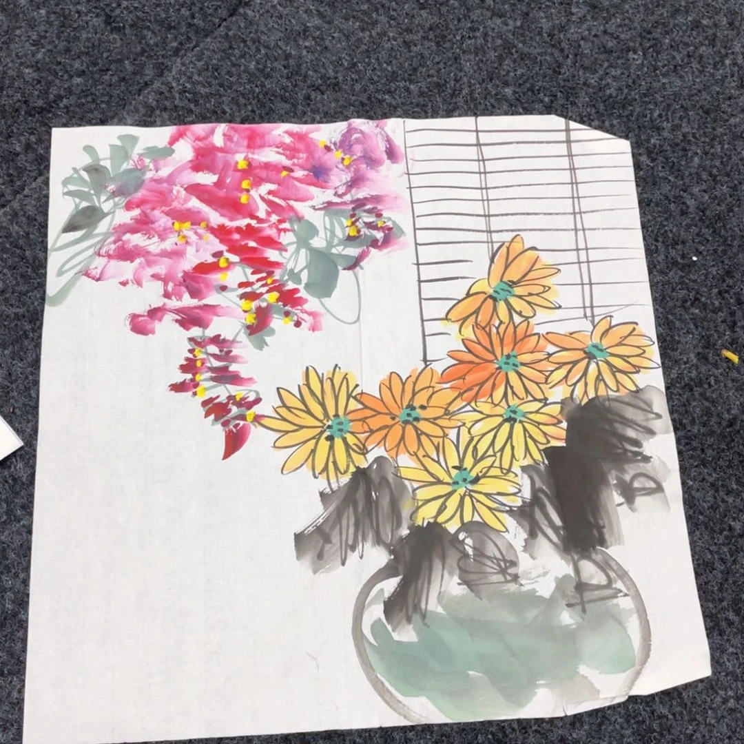 国画国画作品画心画画一张