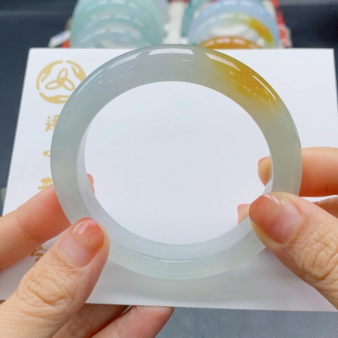 翡翠手镯未镶嵌58正圈