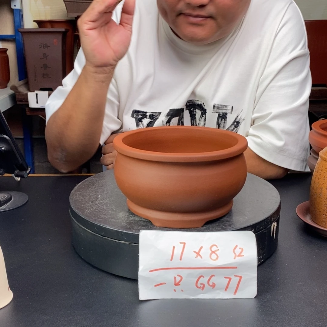 紫砂花盆货号一只GG77