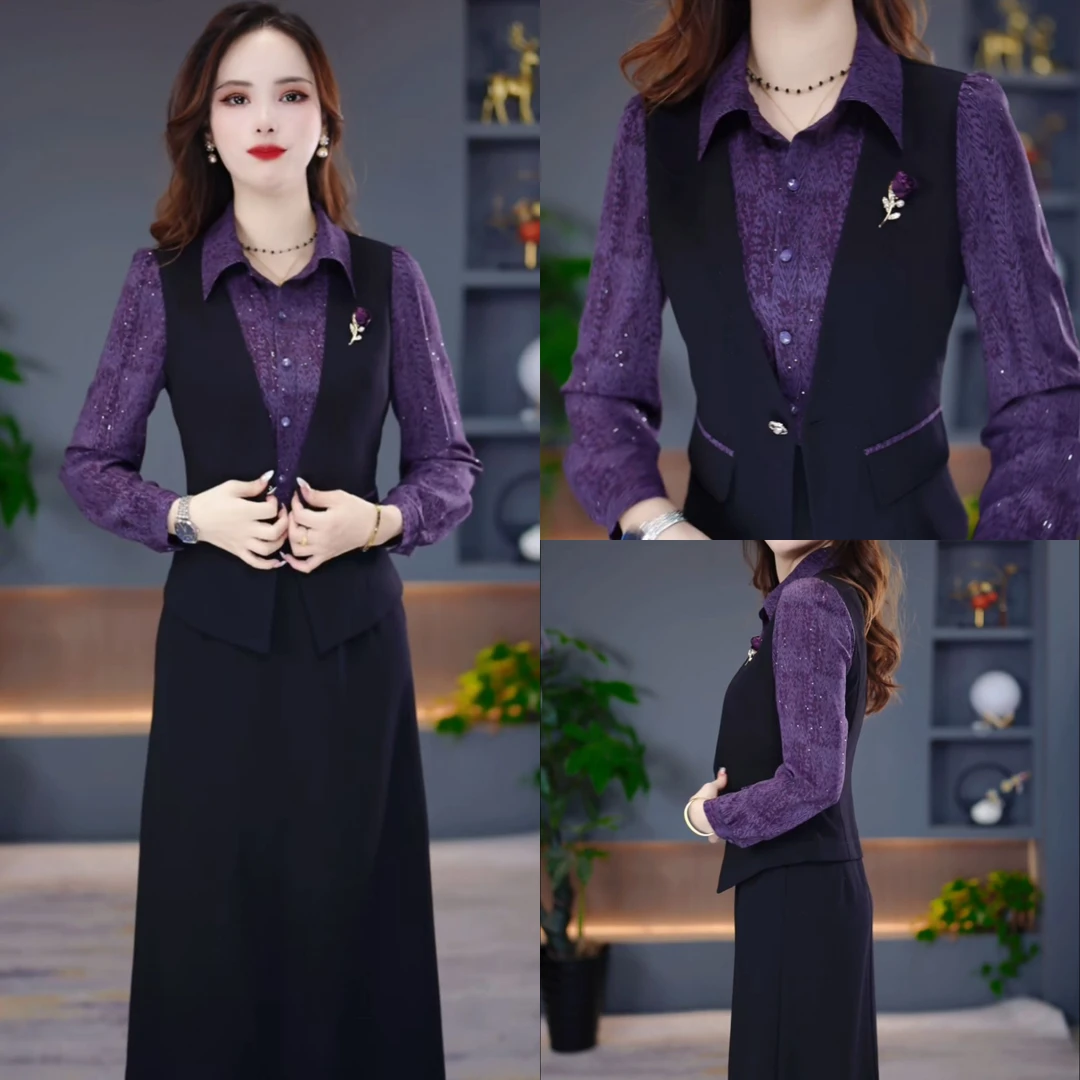 秋季新款连衣裙2025新款显瘦修身收腰韩版气质遮肚裙子YX25K2193