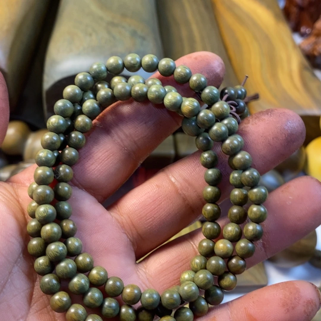 陶瓷绿檀木制工艺品26