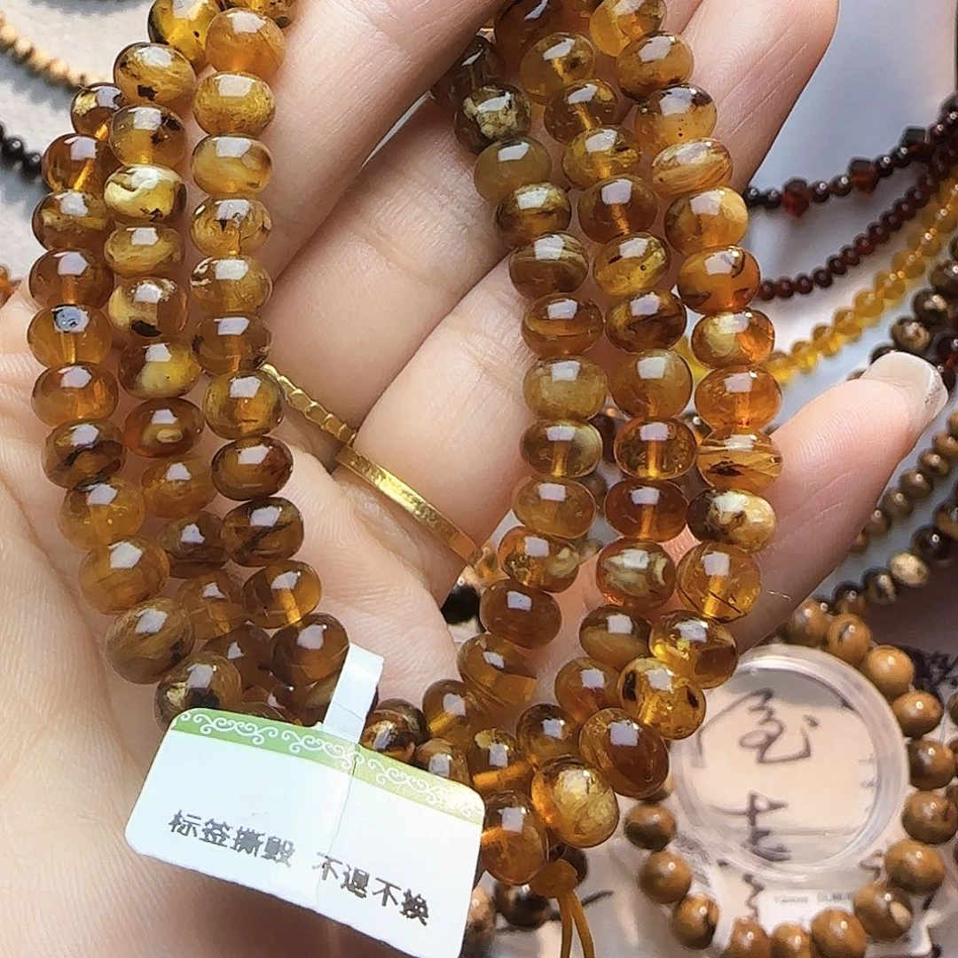 裸石琥珀未镶嵌7+蜜蜡