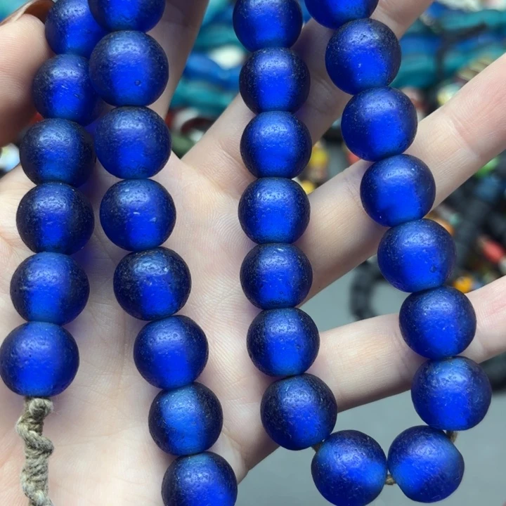 琉璃颈饰琉璃琉璃尼泊尔老珠子