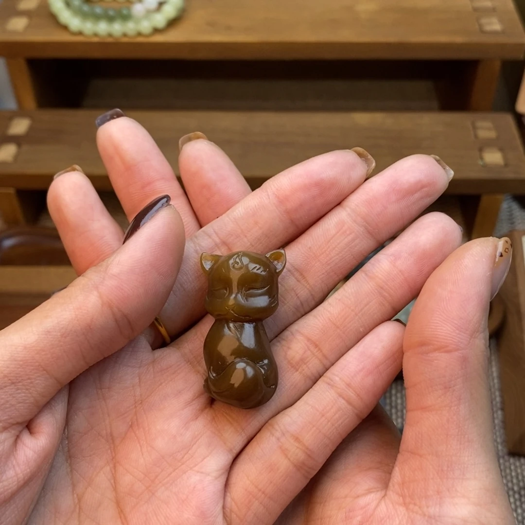 謙***玉手链未镶嵌和田玉（糖玉）