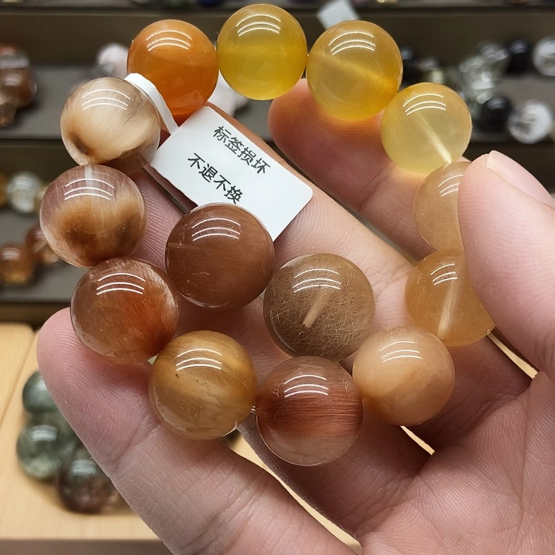 未镶嵌手链水晶偶***！