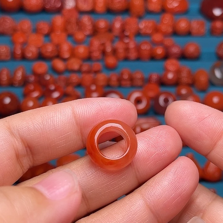 南红玛瑙未镶嵌配饰跑环内径9.4mm
