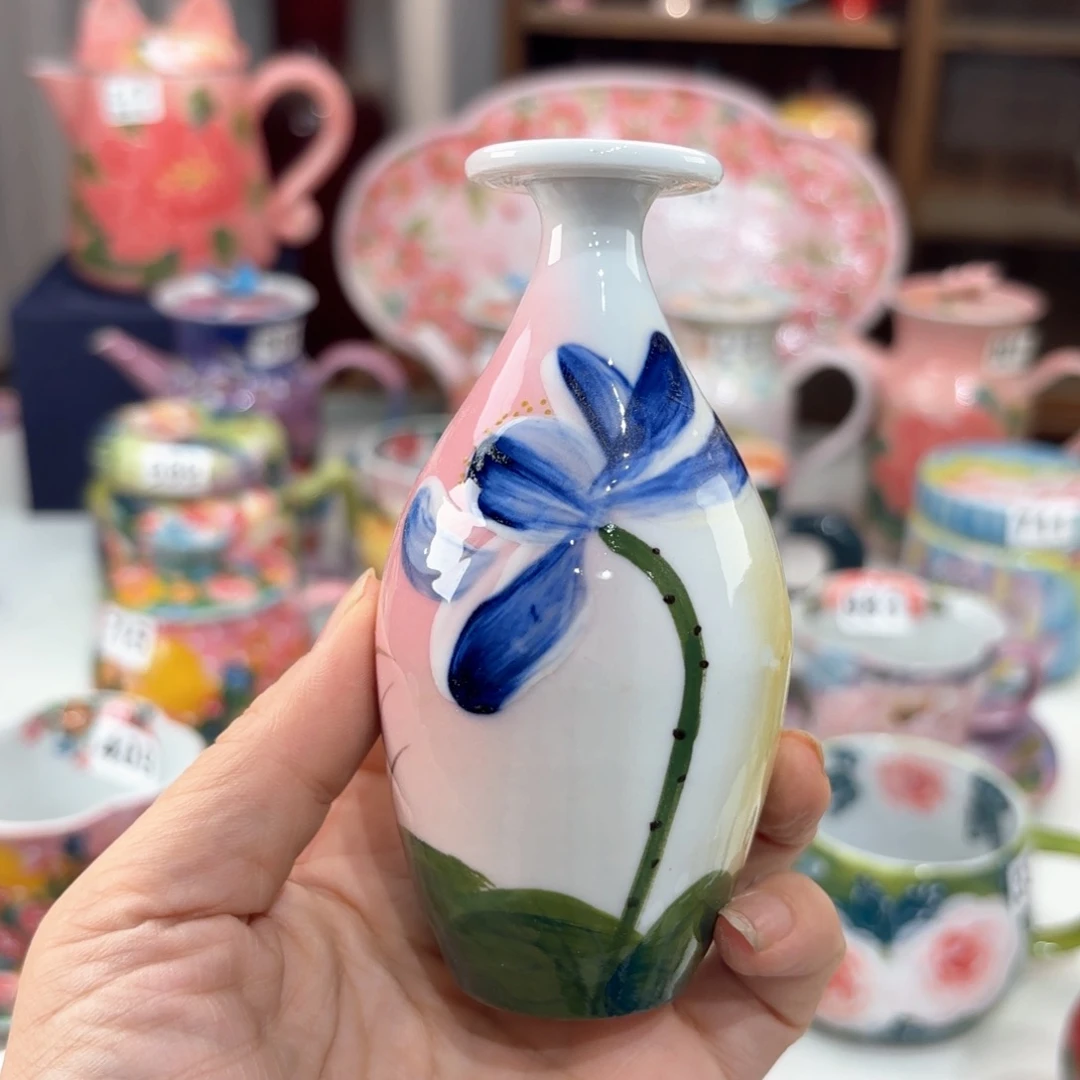景德镇手绘高温釉下彩陶瓷茶具