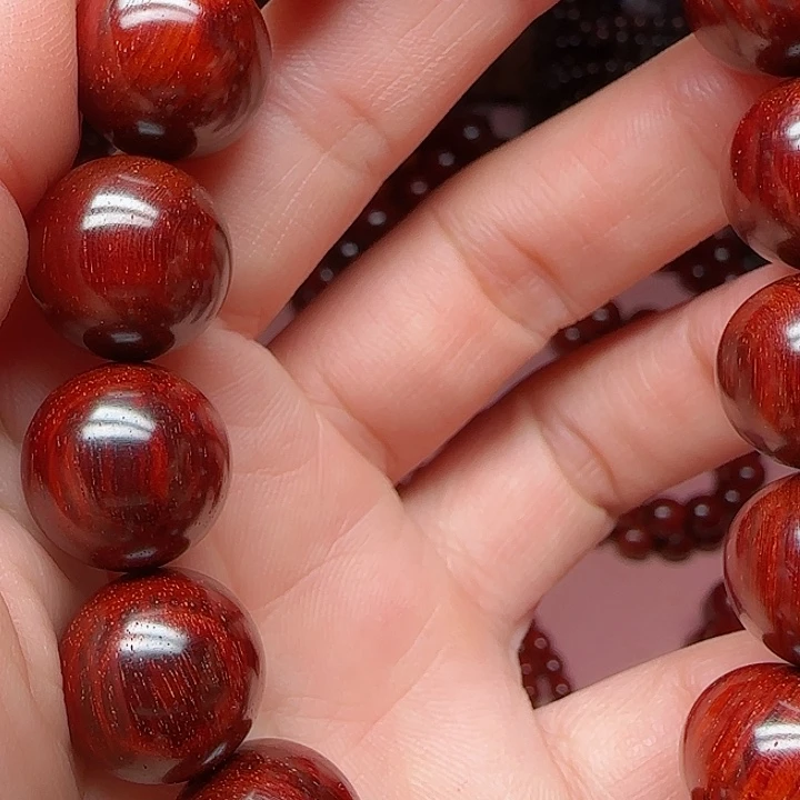 小叶紫檀手串/手链拆房老料15/15