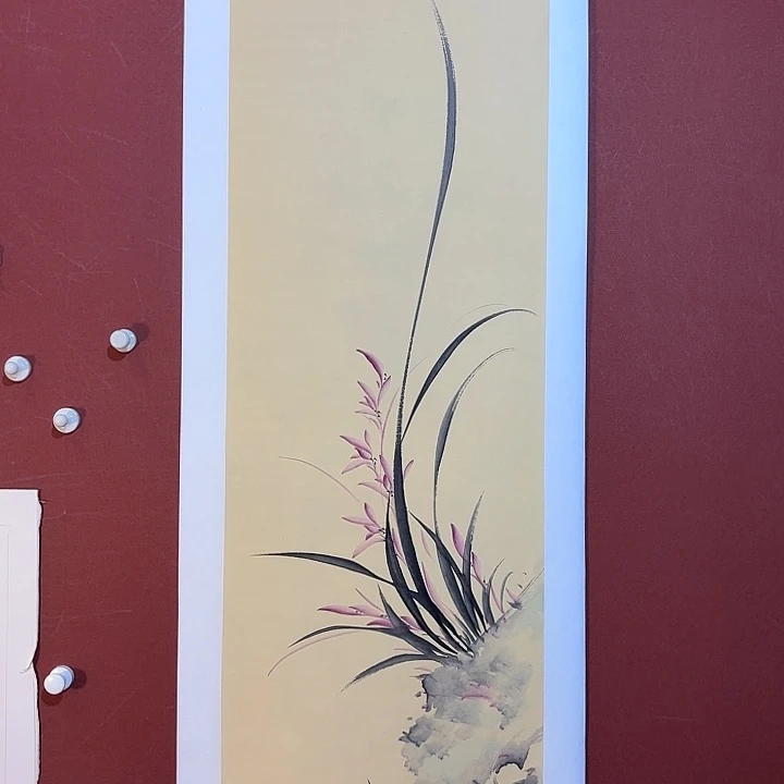 国画听兰老师花鸟