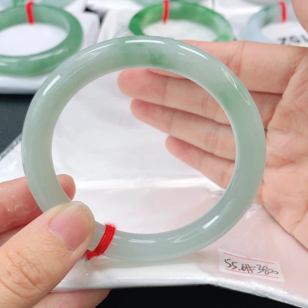 未镶嵌手镯翡翠缅甸圆55