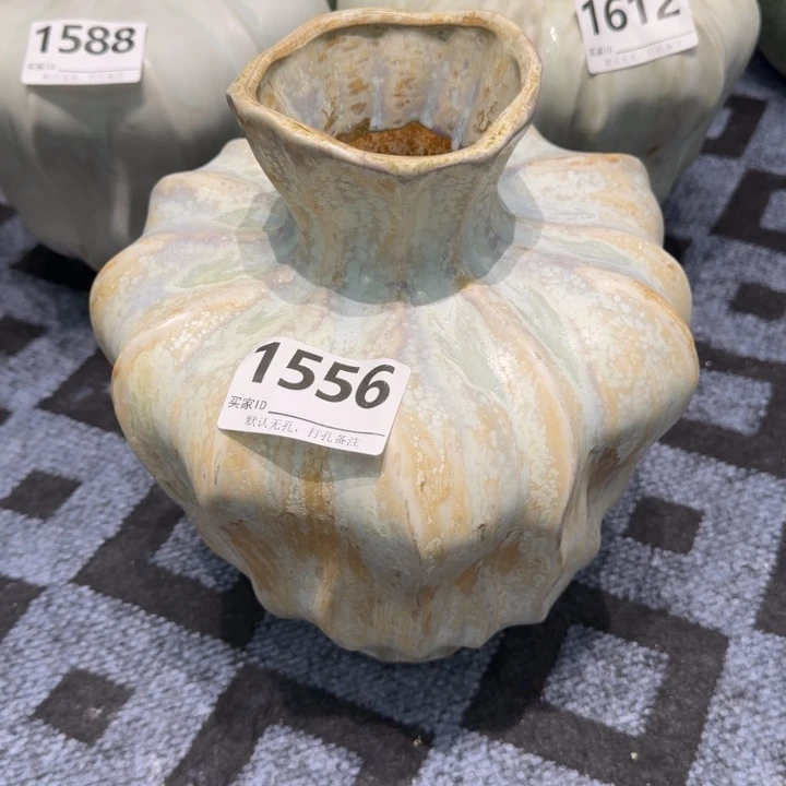 大****瓷片景德镇高温花器编码1556高31口6默认无孔